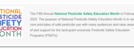 National Pesticide Safety Education Month Logo 2022